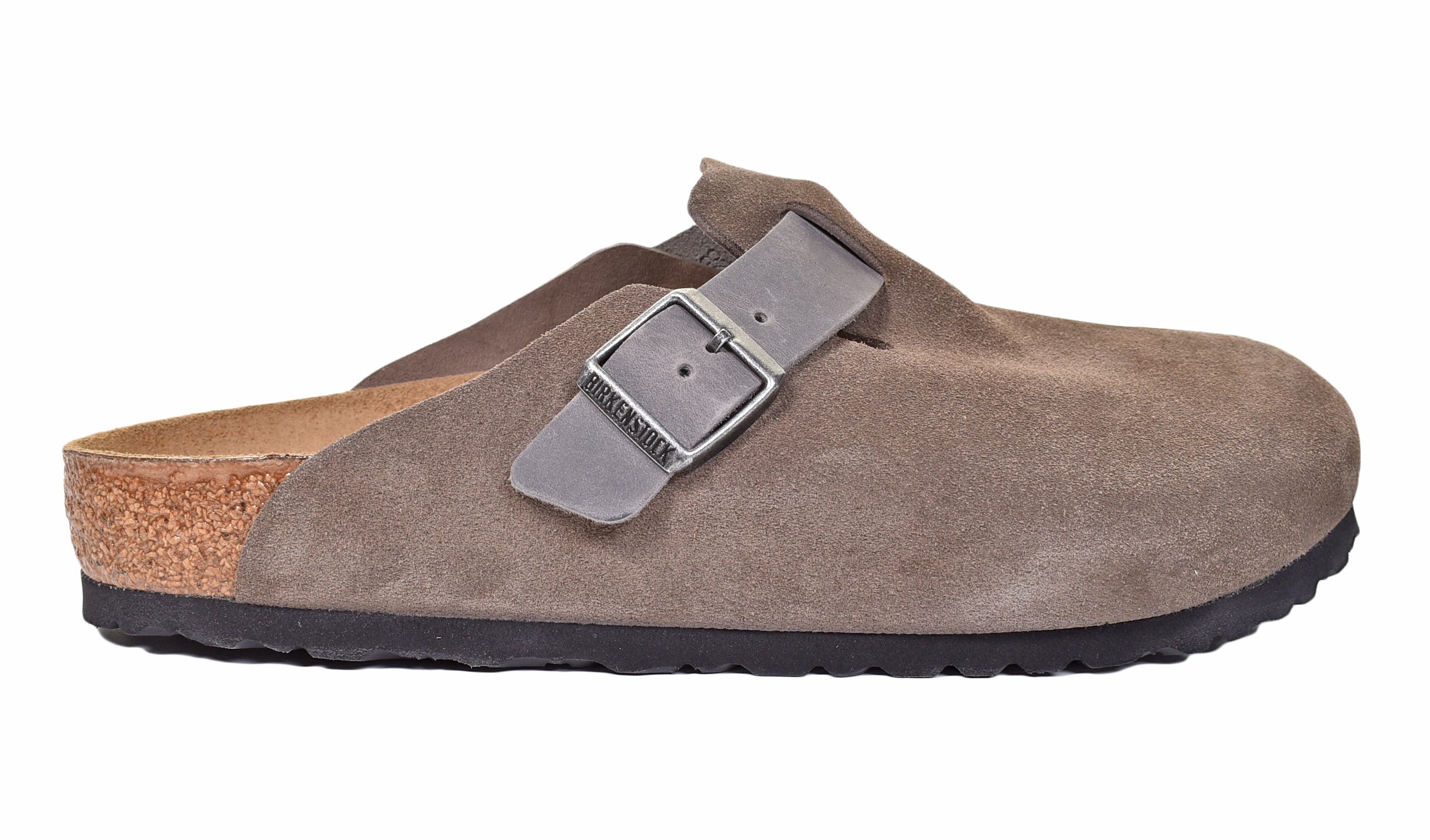 Birkenstock Boston BS Clogs in Concrete Grey