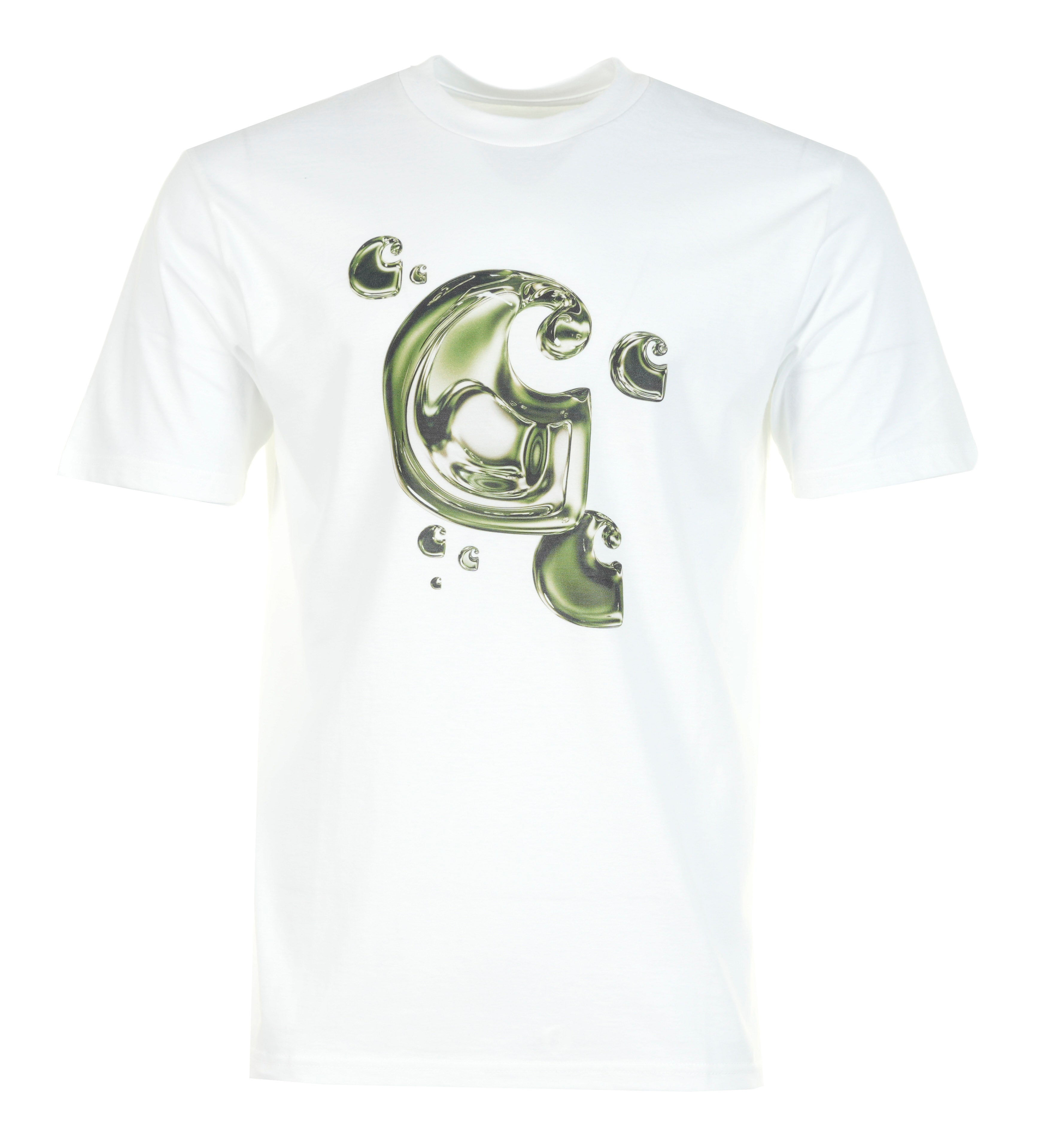 Short Sleeve Solar Chrome C-Logo T Shirt White