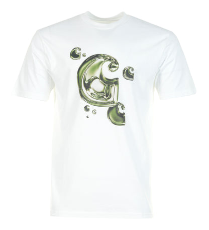 Short Sleeve Solar Chrome C-Logo T Shirt White