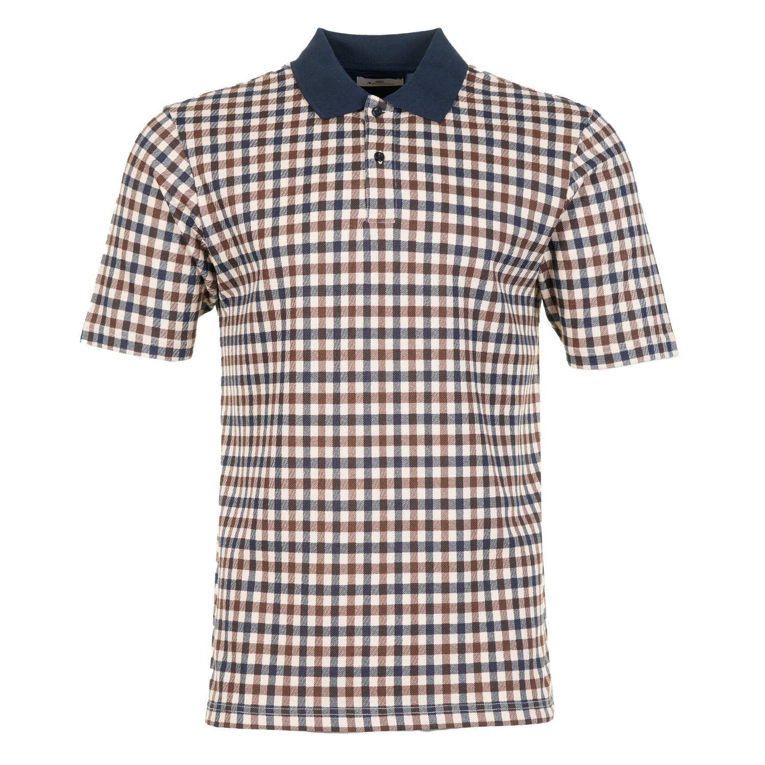 Active Club Check Short Sleeve Polo Shirt