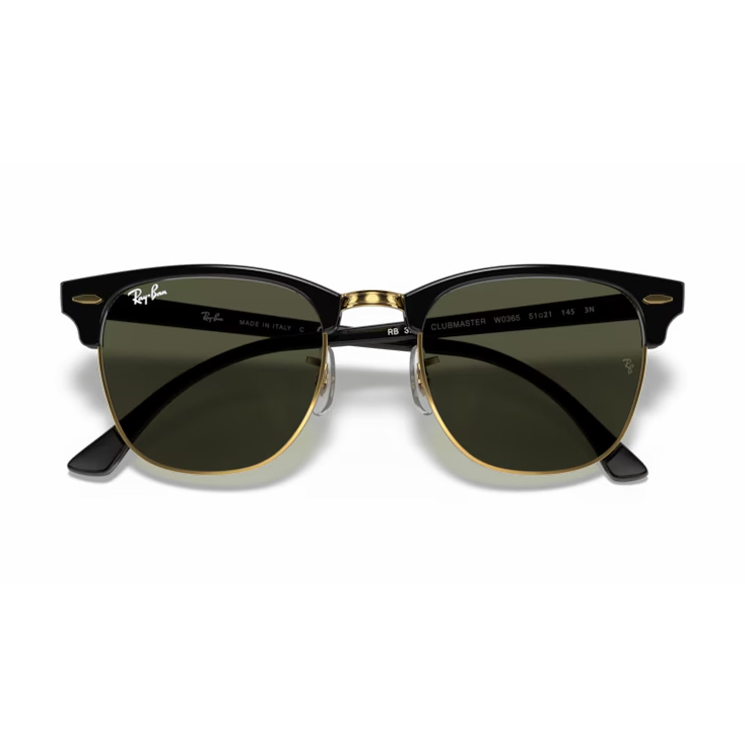 Clubmaster Polished Tortoise Gold / Green