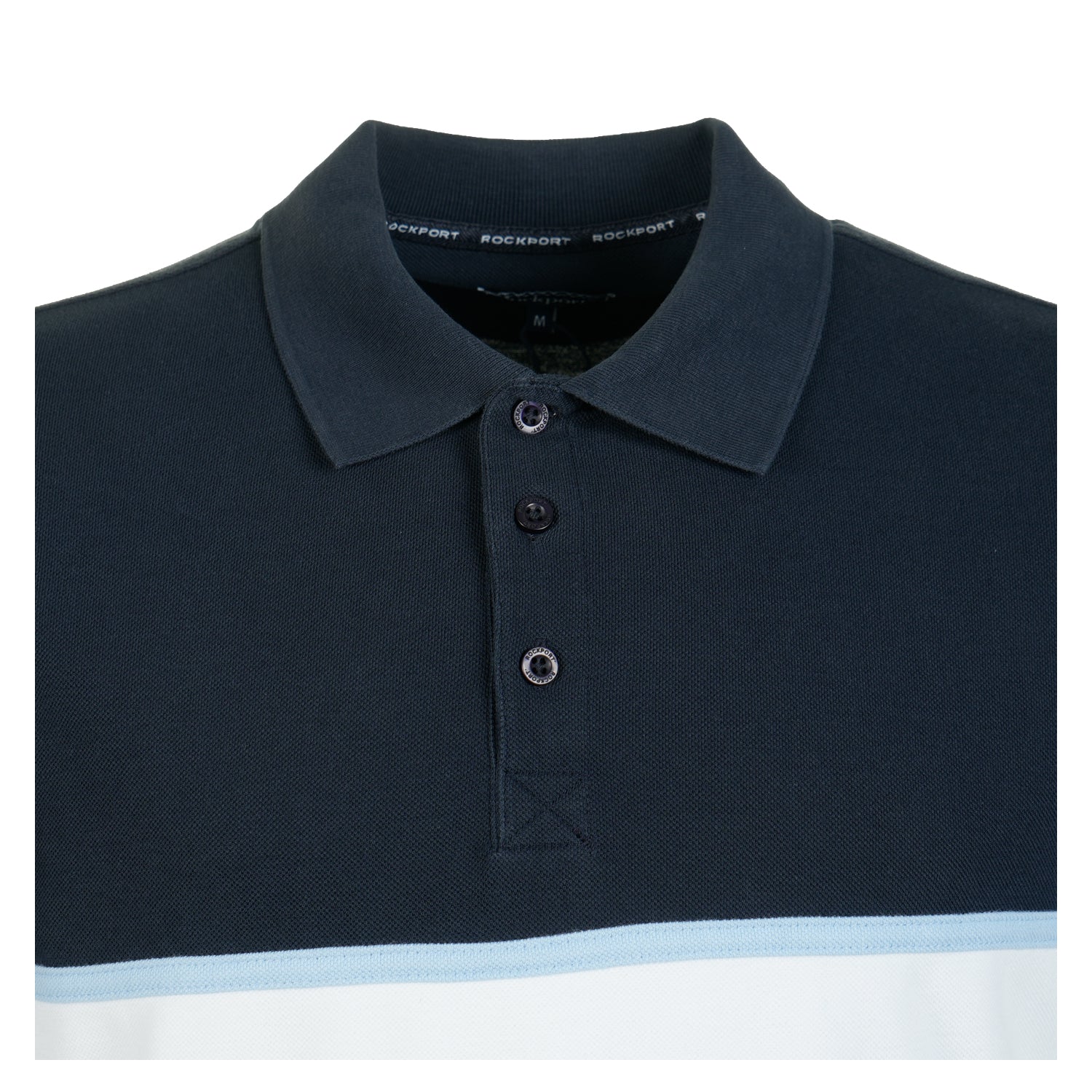 Cobb Insert Logo Panel SS Polo Shirt Navy