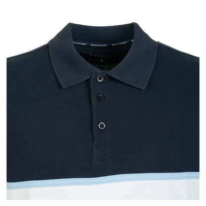 Cobb Insert Logo Panel SS Polo Shirt Navy
