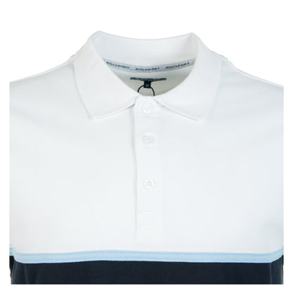 Cobb Insert Logo Panel SS Polo Shirt White