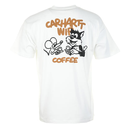 Short Sleeve Coffee Break T Shirt White