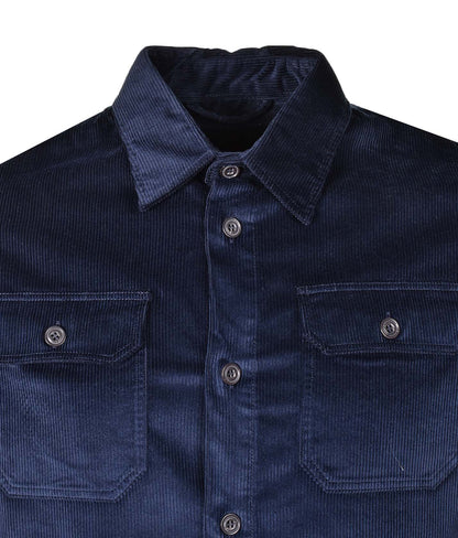 Long Sleeve Corduroy Overshirt Navy