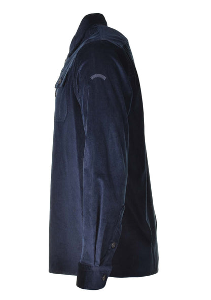 Long Sleeve Corduroy Overshirt Navy