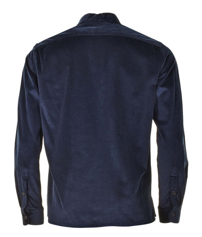 Long Sleeve Corduroy Overshirt Navy