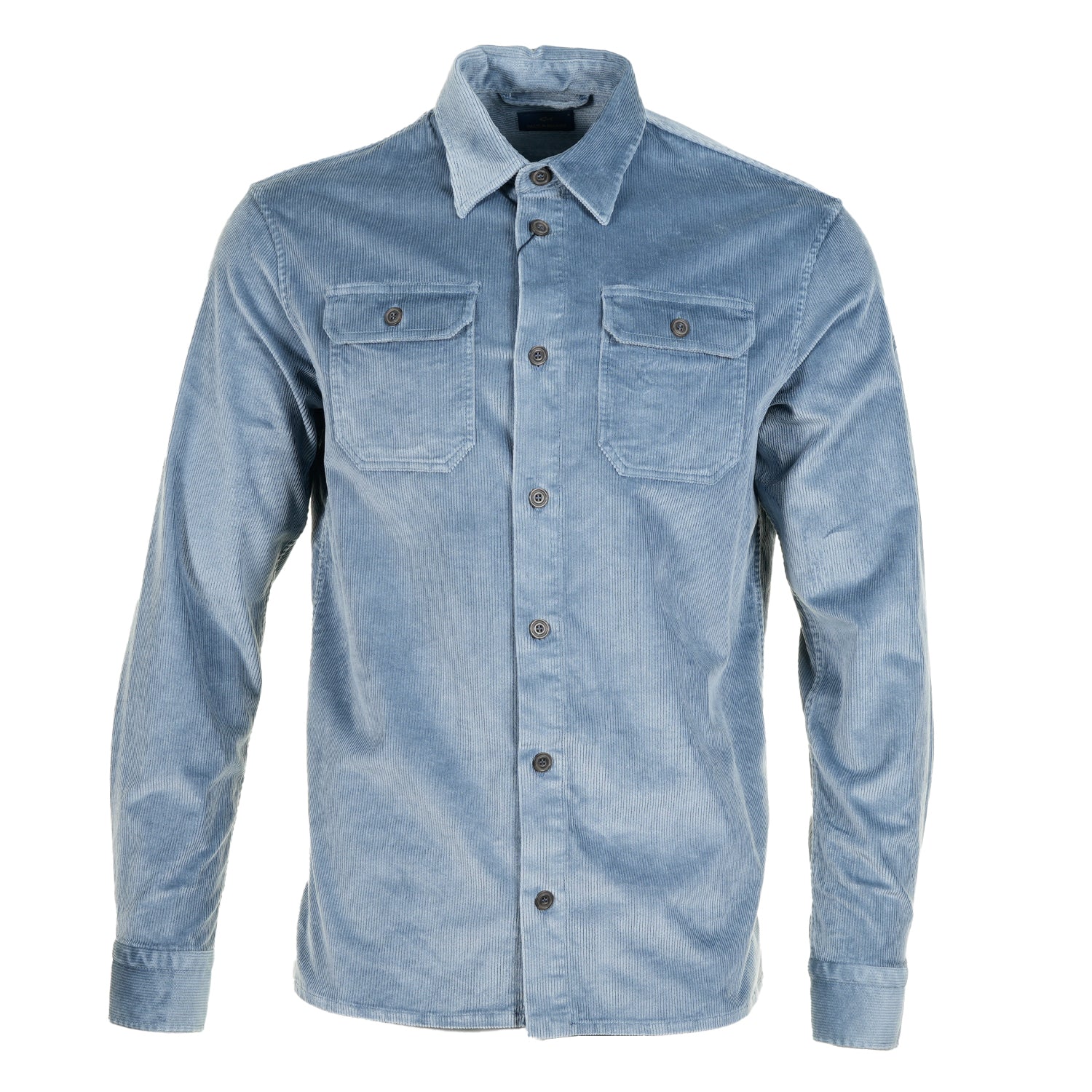 Long Sleeve Corduroy Overshirt Flint Blue