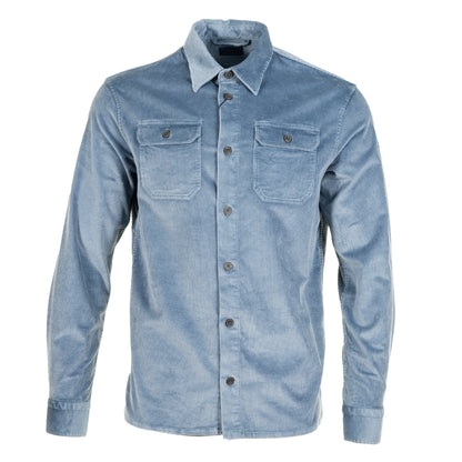 Long Sleeve Corduroy Overshirt Flint Blue