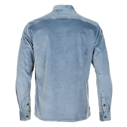 Long Sleeve Corduroy Overshirt Flint Blue