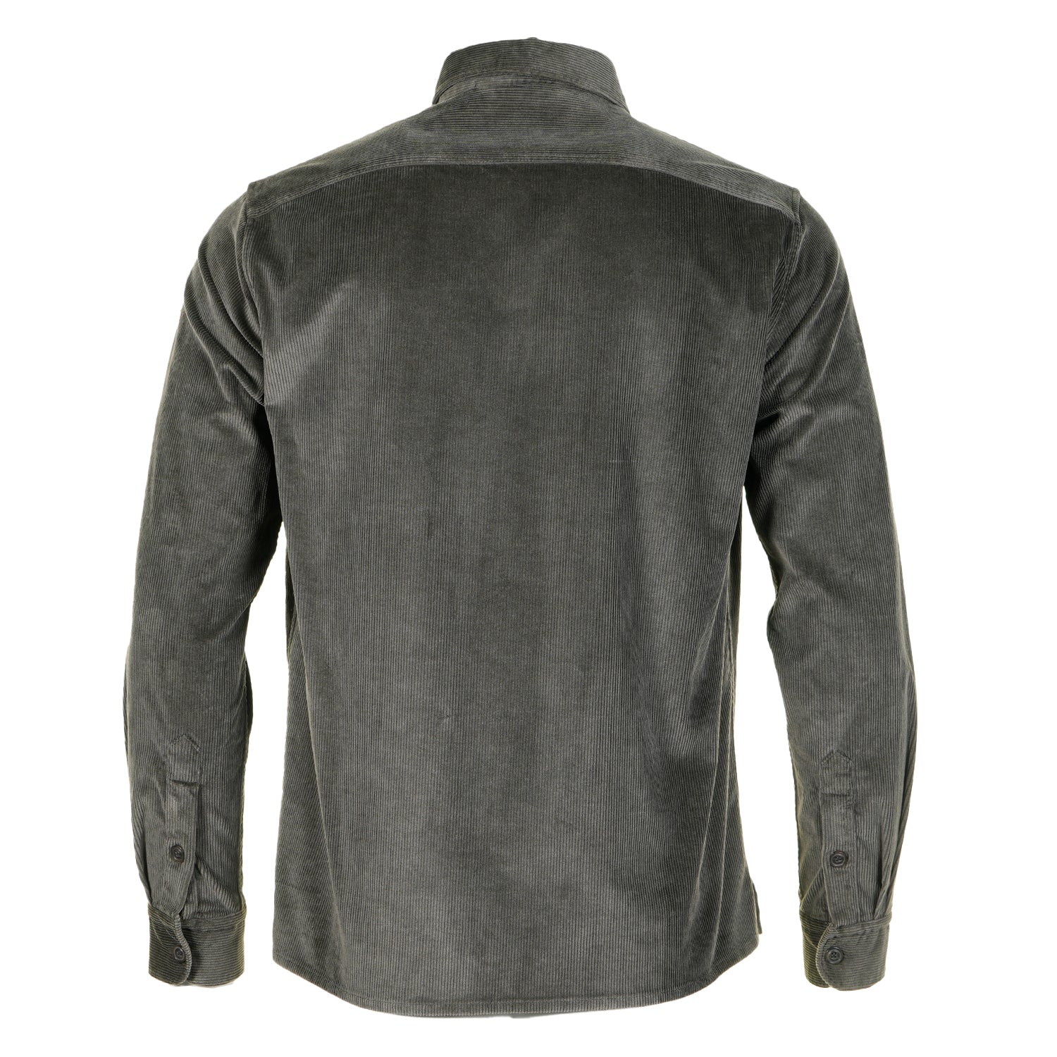Long Sleeve Corduroy Overshirt Dark Khaki