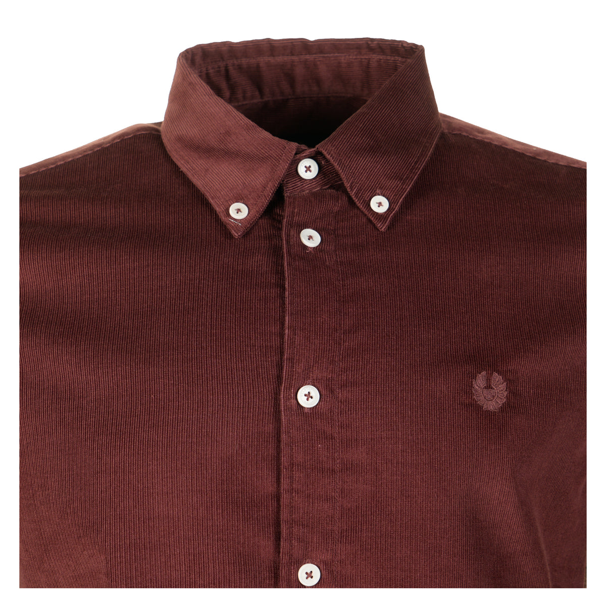 Long Sleeve Corduroy Street Shirt Oxblood