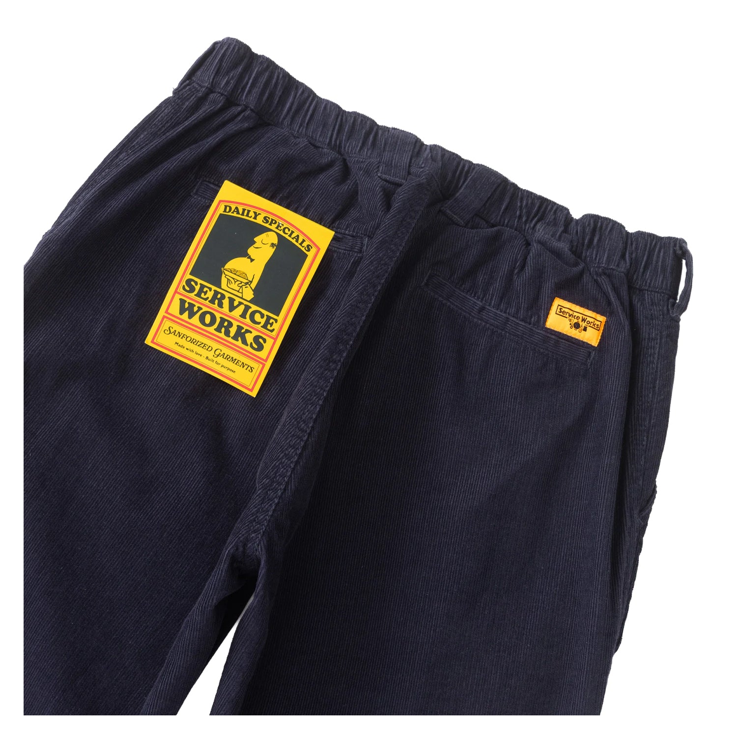 Fine Cord Waiter Pants Dark Navy