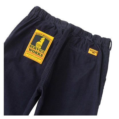 Fine Cord Waiter Pants Dark Navy