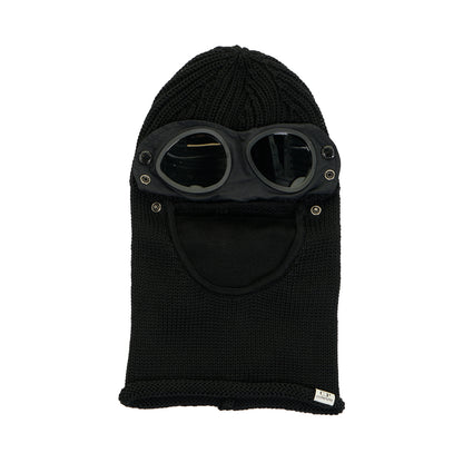 Goggle Ski Mask Merino Wool Black