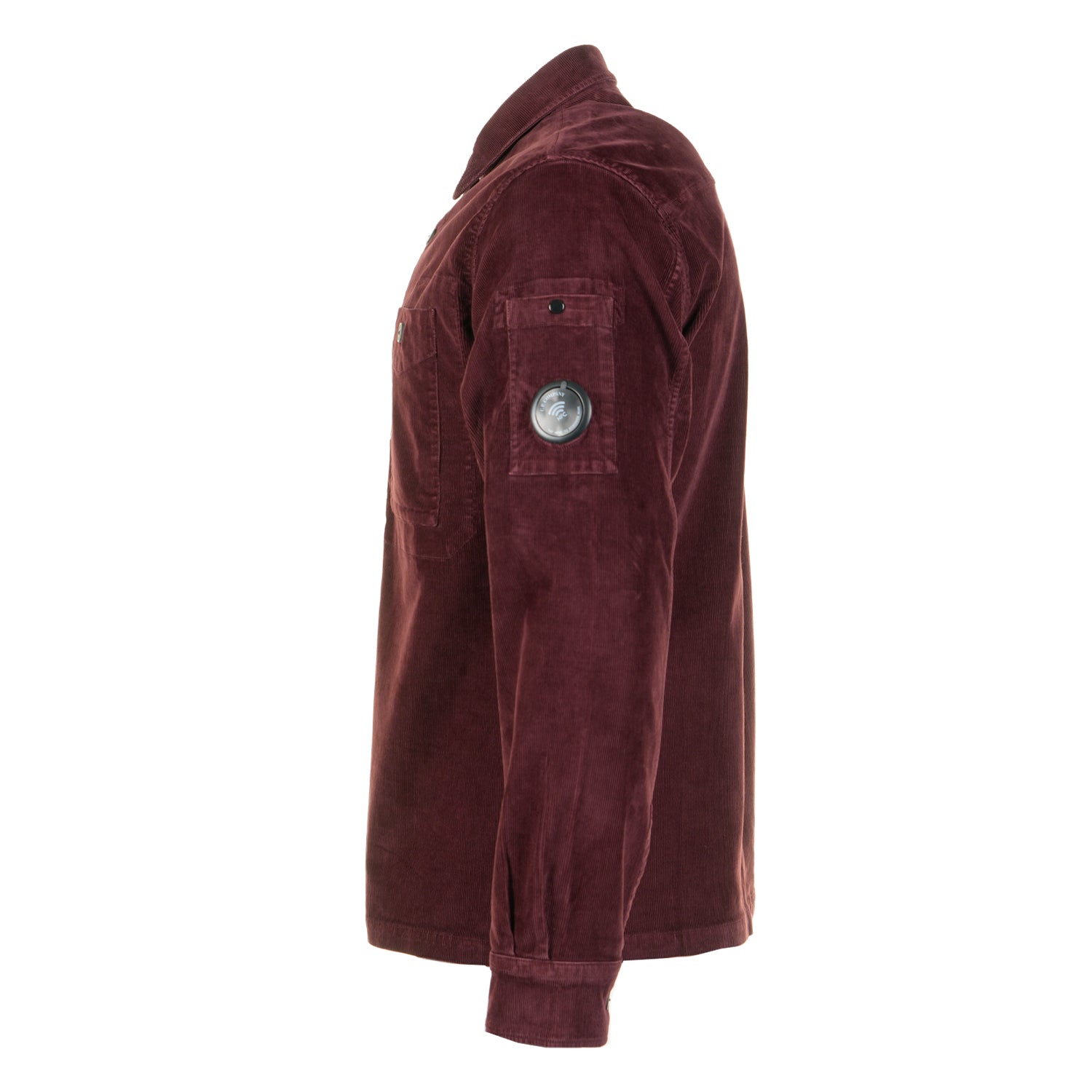 Corduroy Long Sleeve Lens Button Shirt Andorra Red