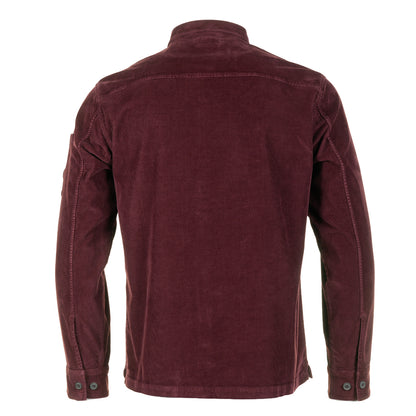 Corduroy Long Sleeve Lens Button Shirt Andorra Red