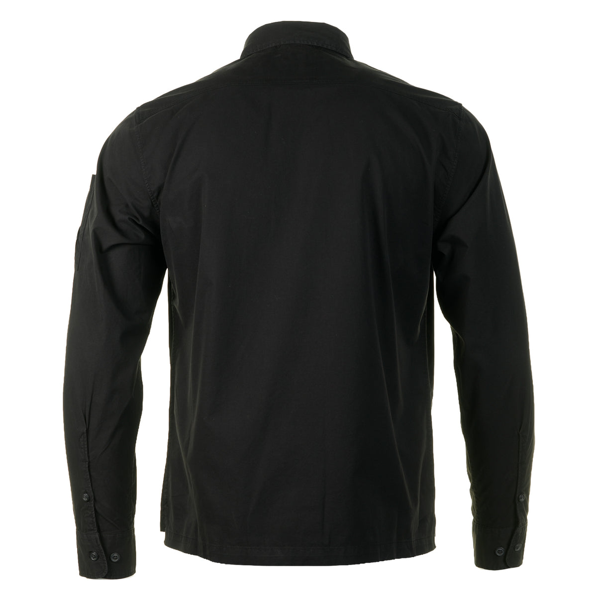 Gabardine Long Sleeve Hidden Zip Black