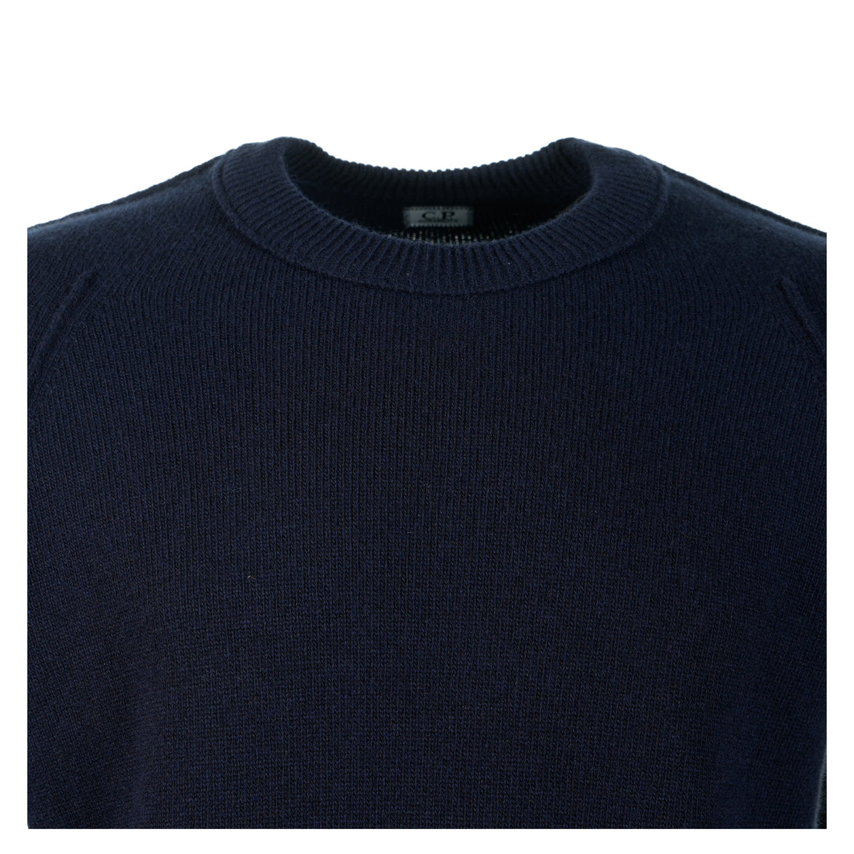 Lambswool Crew Neck Lens Jumper Total Eclipse