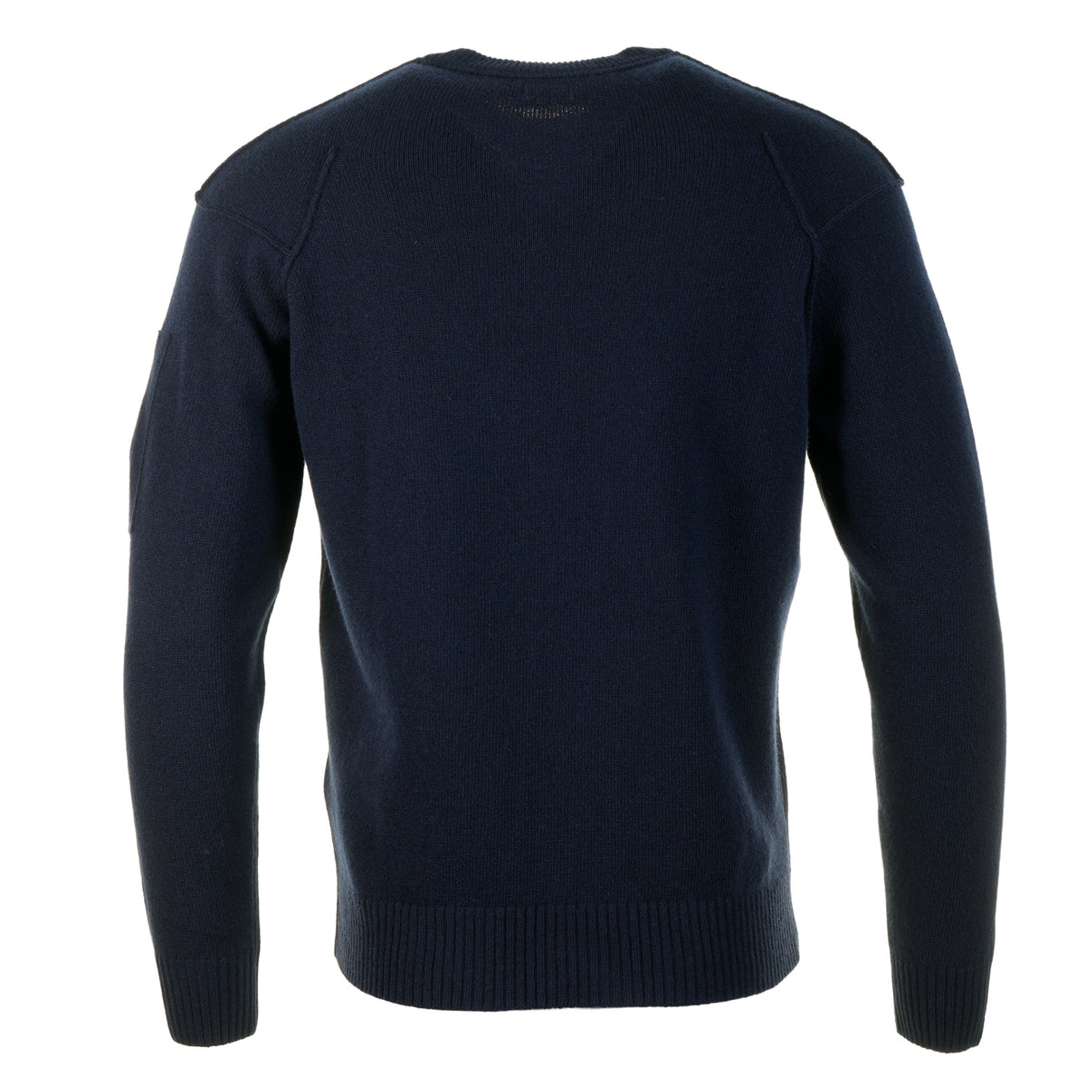 Lambswool Crew Neck Lens Jumper Total Eclipse