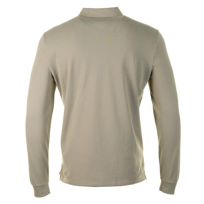 Stretch Piquet Badge Logo Long Sleeve Polo Fallen Rock