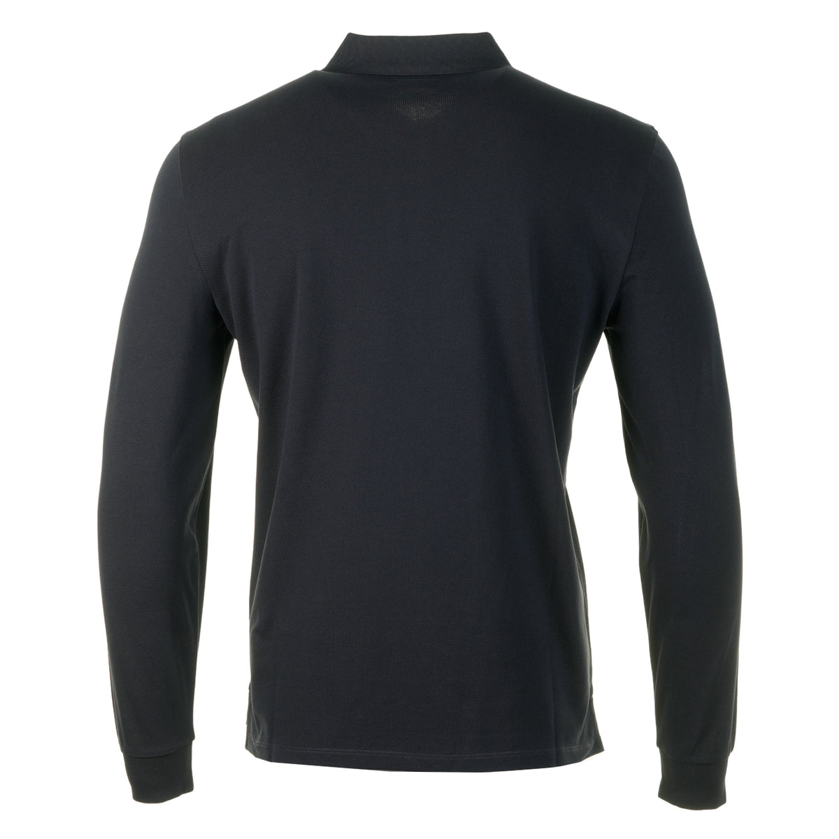 Stretch Piquet Badge Logo Long Sleeve Polo Total Eclipse