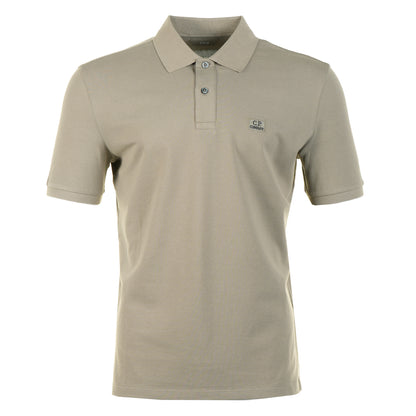 Stretch Piquet Badge Logo Short Sleeve Polo Fallen Rock