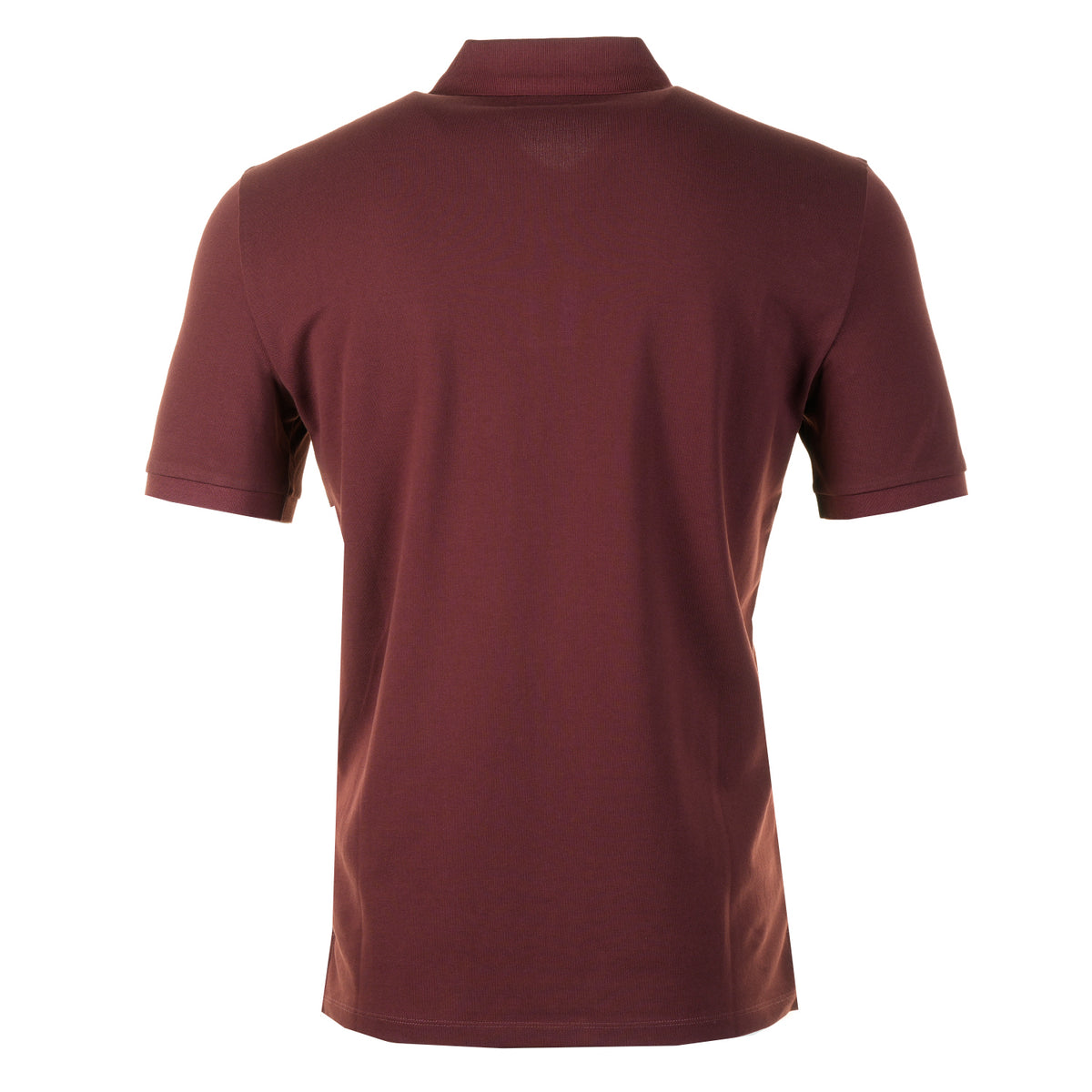 Stretch Piquet Badge Logo Short Sleeve Polo Andorra Red