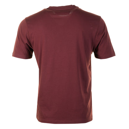 Short Sleeve 30/1 Jersey Logo Patch T Shirt Andorra Red