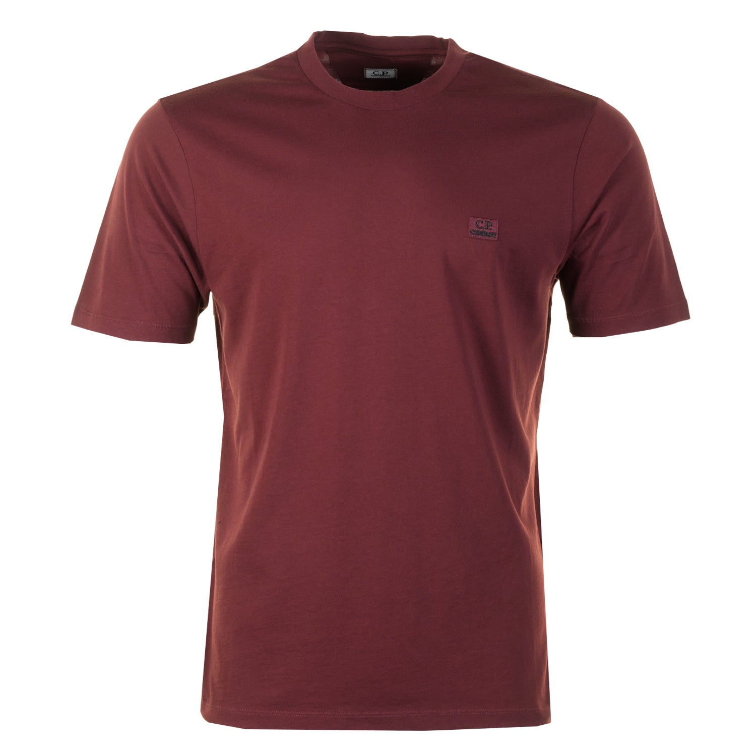Short Sleeve 30/1 Jersey Logo Patch T Shirt Andorra Red
