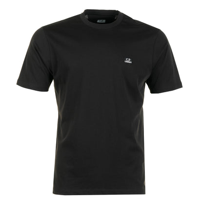 Short Sleeve 30/1 Jersey Logo Patch T-Shirt Black