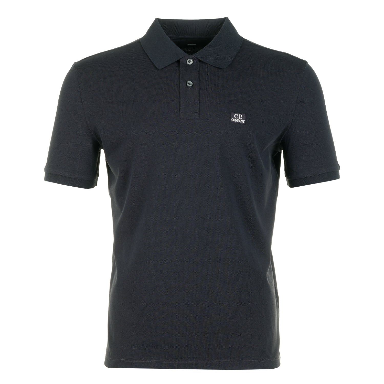Stretch Piquet  Badge Logo Short Sleeve Polo Total Eclipse