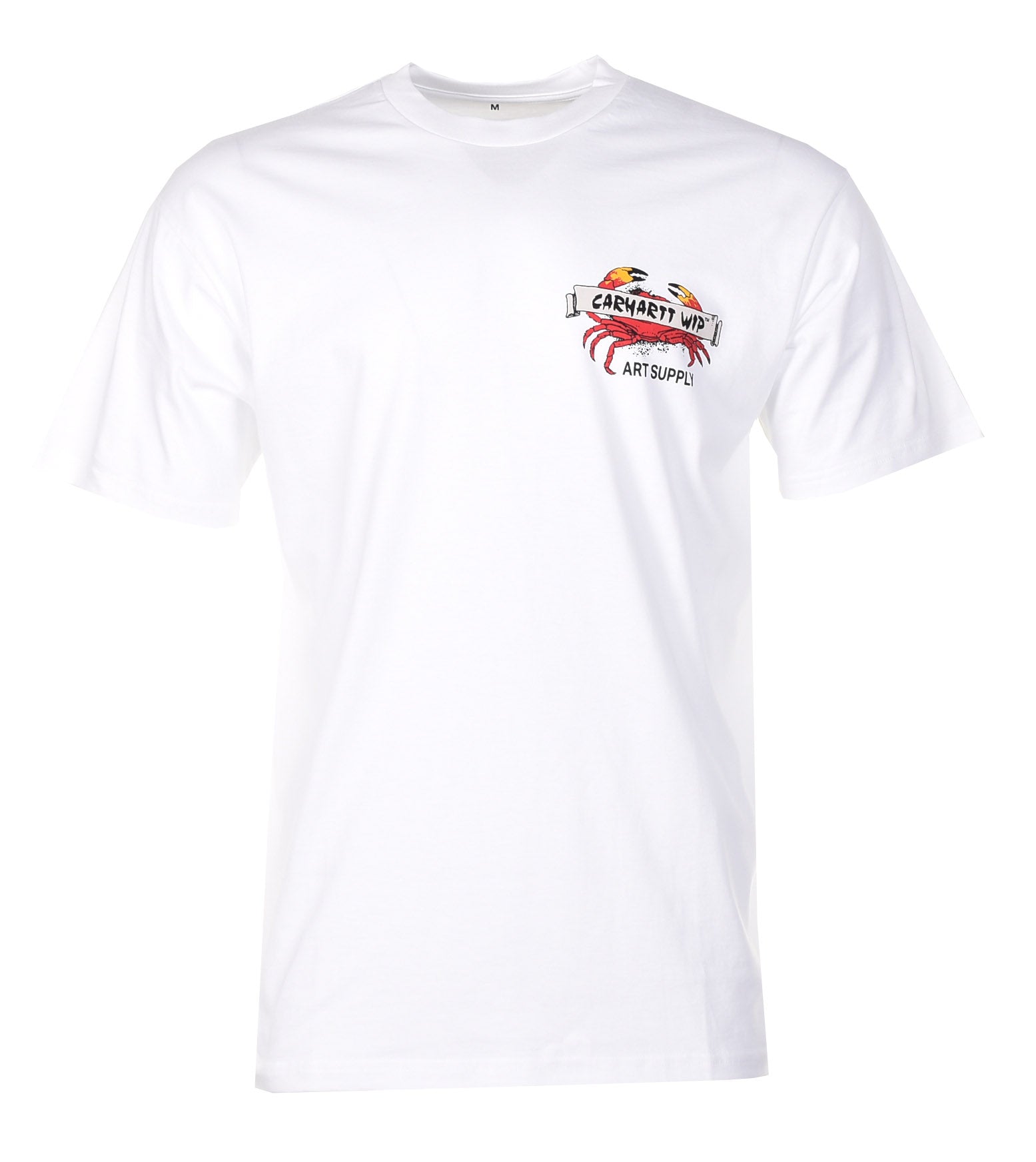 Short Sleeve Crab Paint T Shirt White