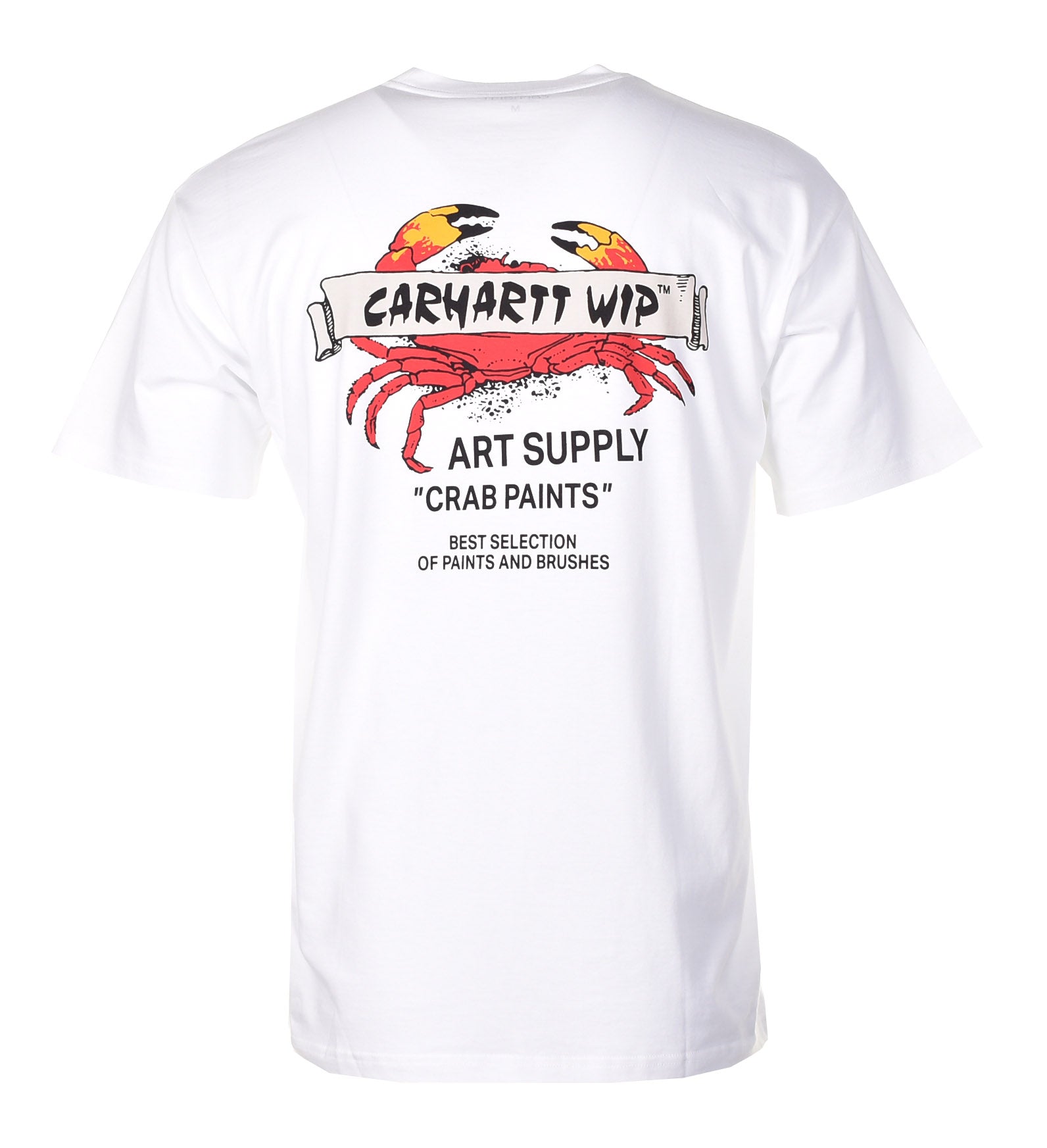 Short Sleeve Crab Paint T Shirt White