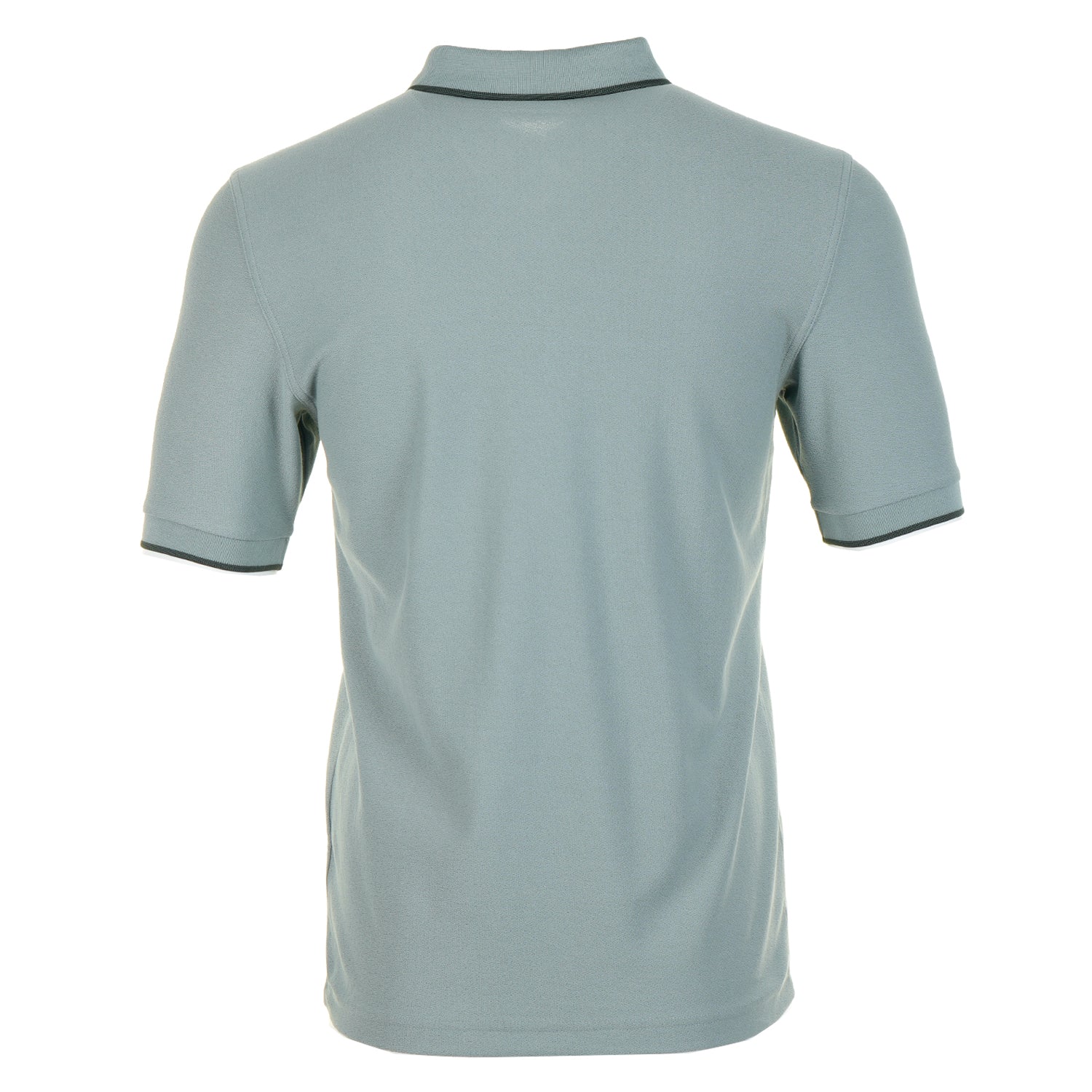 Crepe Pique Zip Neck Polo Shirt Stockport Blue
