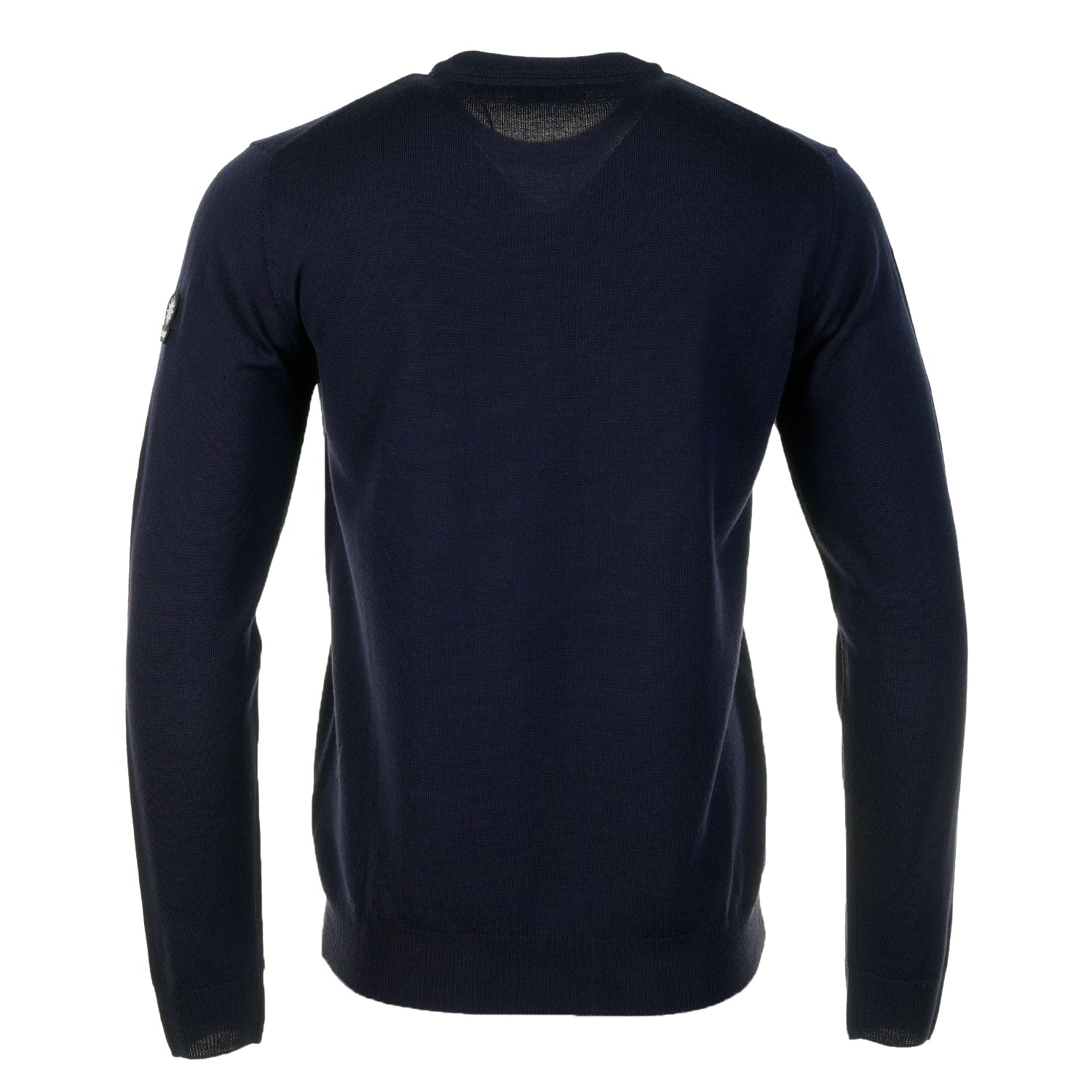 Merino Wool Crew Neck Jumper Navy
