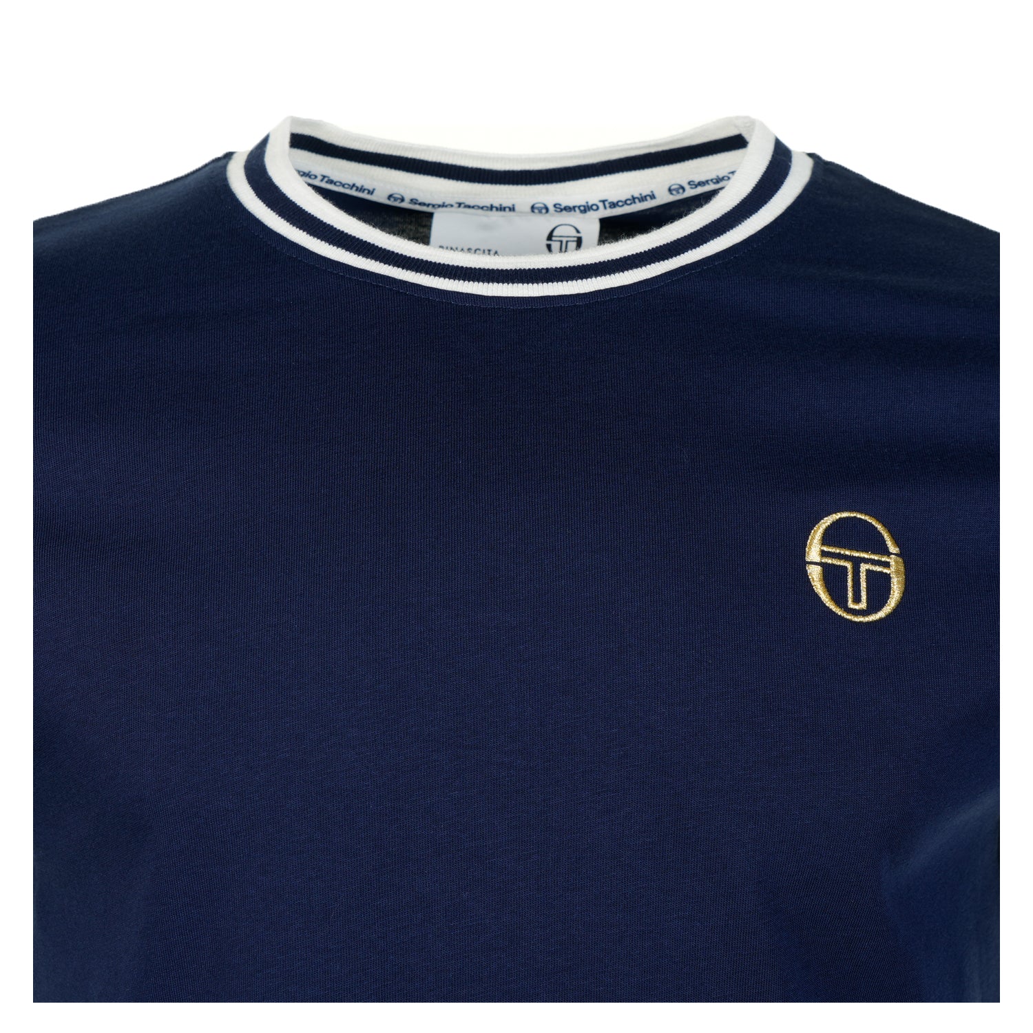 Short Sleeve Rainer Tee Maritime Blue Gardenia