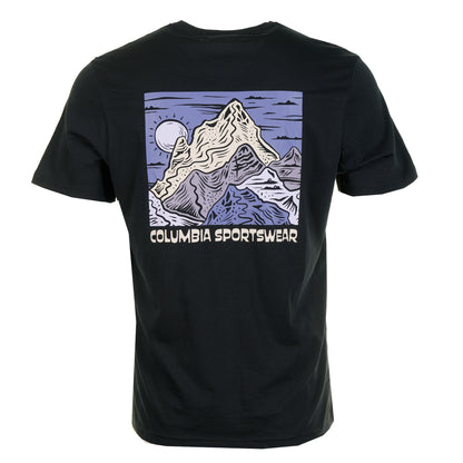 CSC Outdoor Back Graphic T Shirt Black