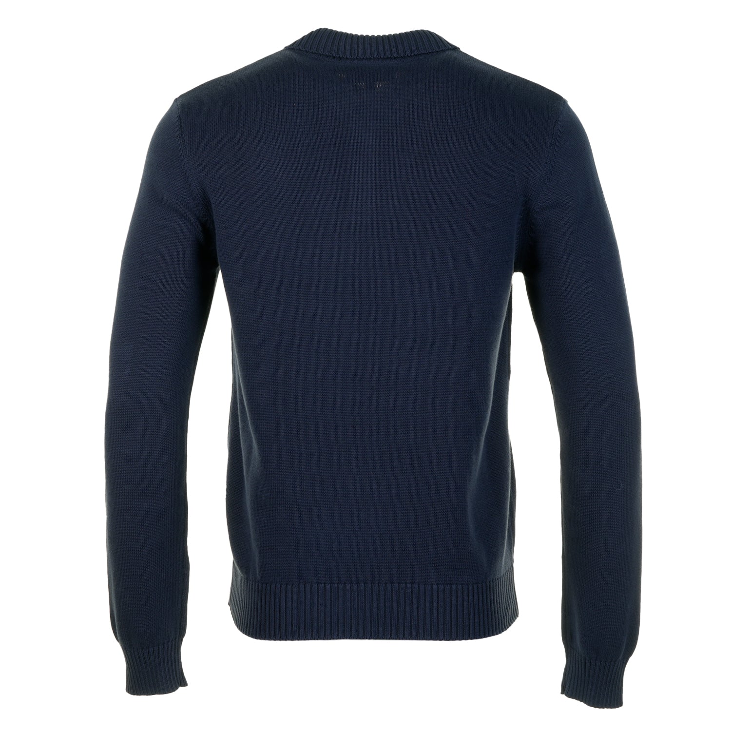 Damarindo Long Sleeve Knitted Polo Shirt Maritime Blue Gardenia
