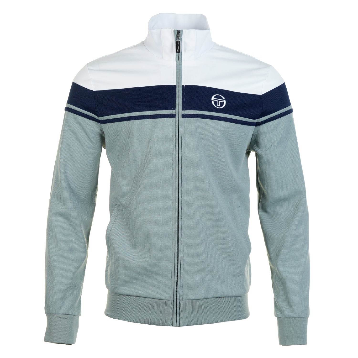 Sergio Tacchini Damarindo TT Track Top White / Maritime Blue / Lead