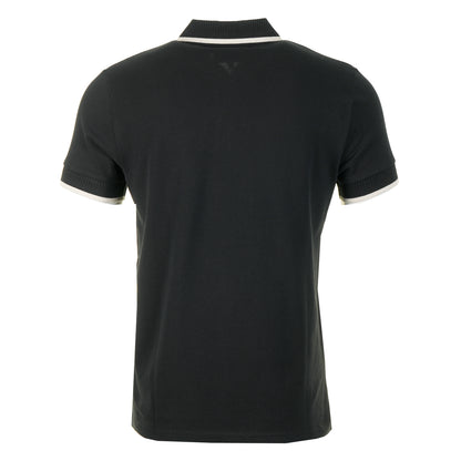 Davide Zip Polo Shirt Black