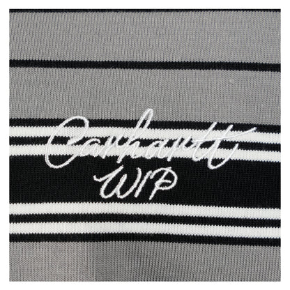 LS Devitt Rugby Shirt Striped Shady Grey