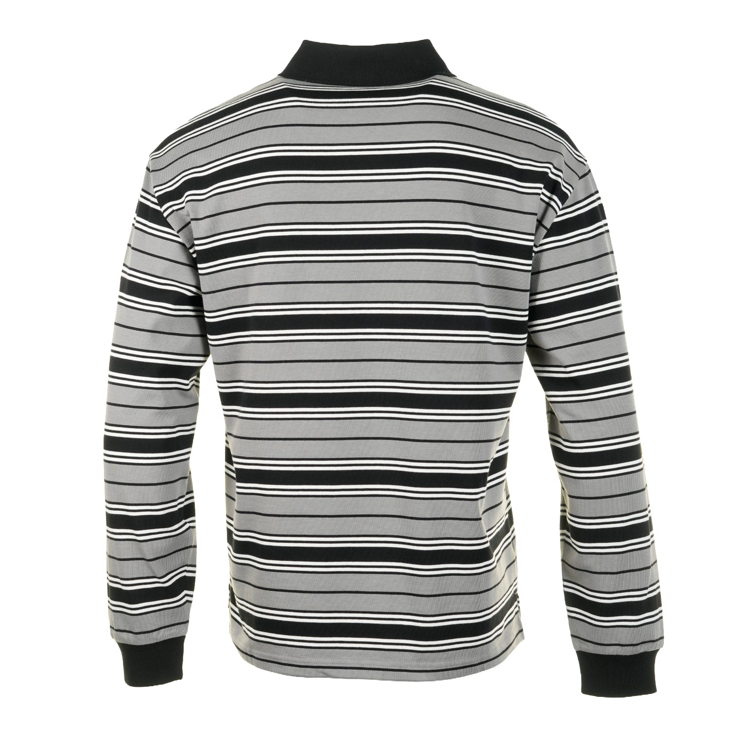 LS Devitt Rugby Shirt Striped Shady Grey