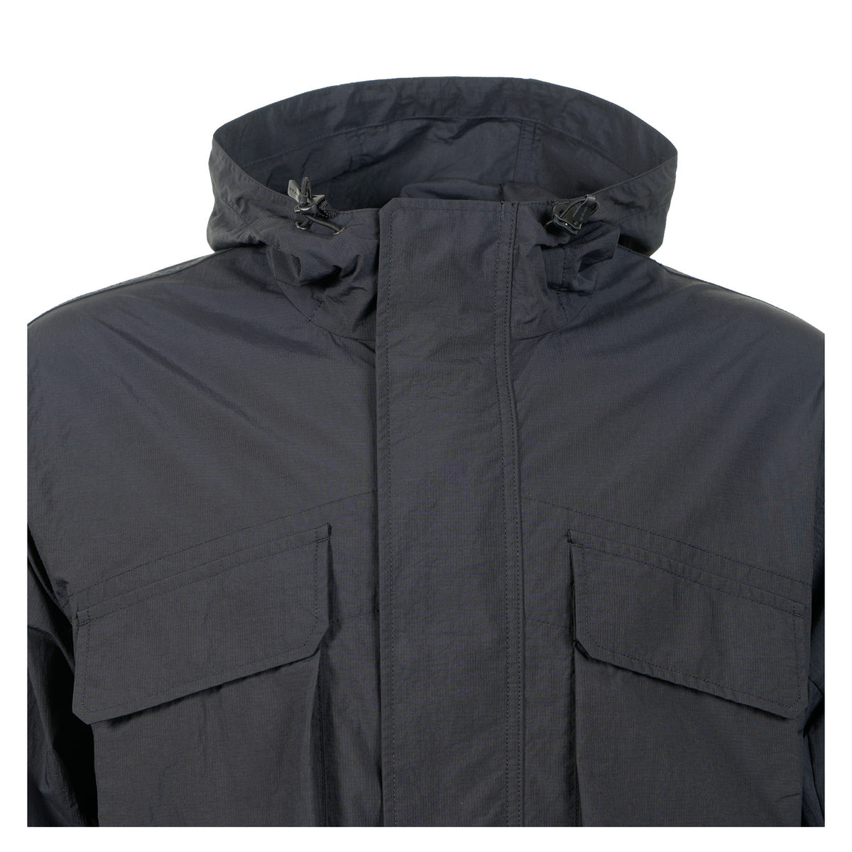 Nylon Double Rip Jacket Black