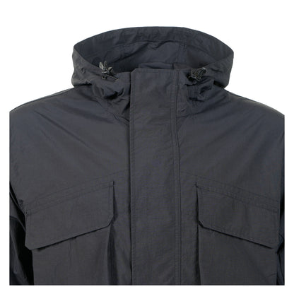 Nylon Double Rip Jacket Black