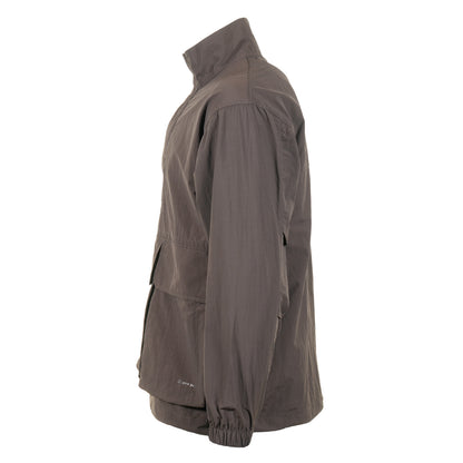 Nylon Double Rip Anorak Dark Brown