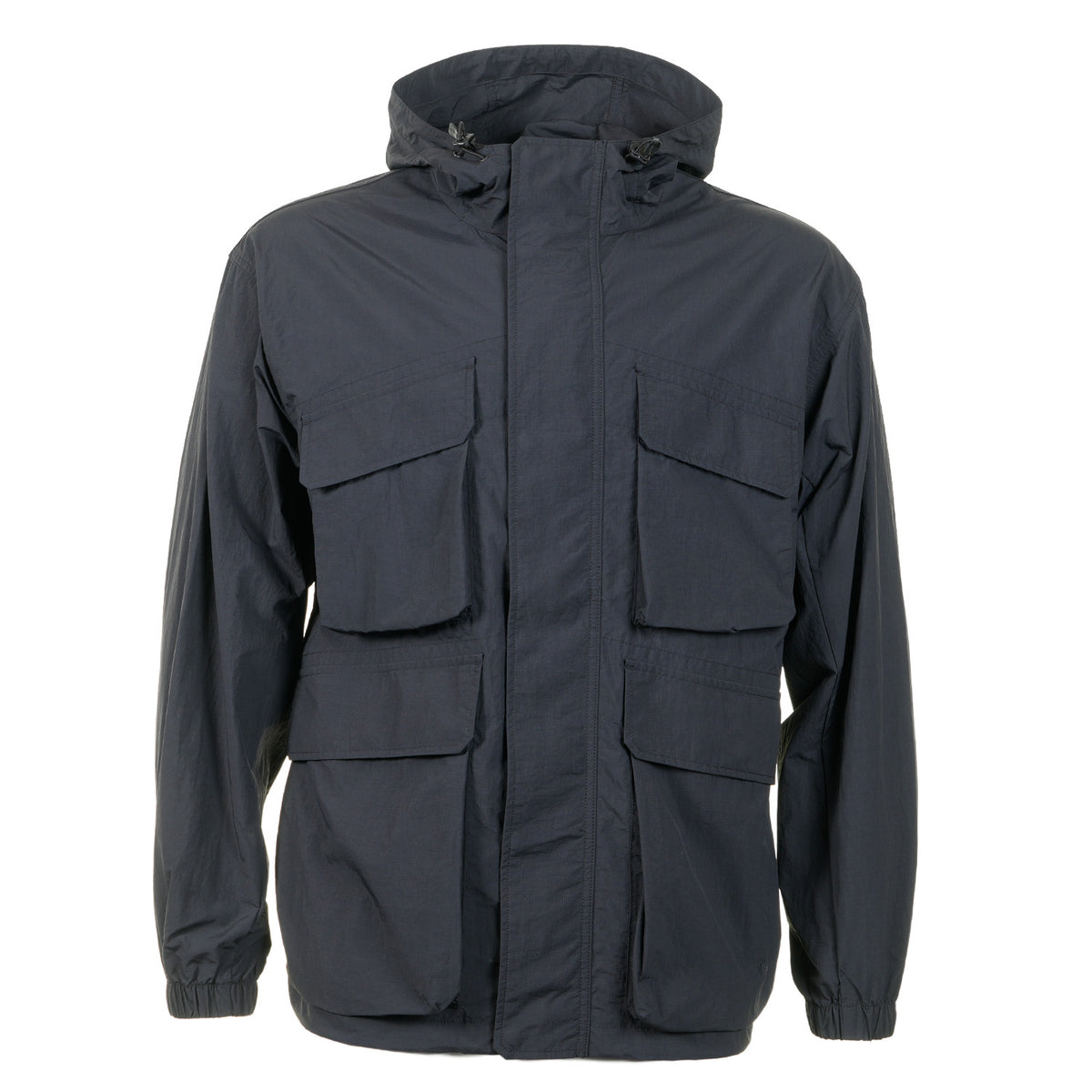 Nylon Double Rip Jacket Black