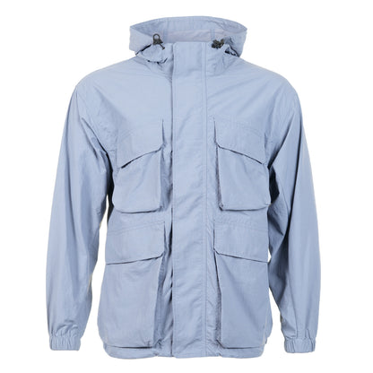 Nylon Double Rip Jacket Light Blue