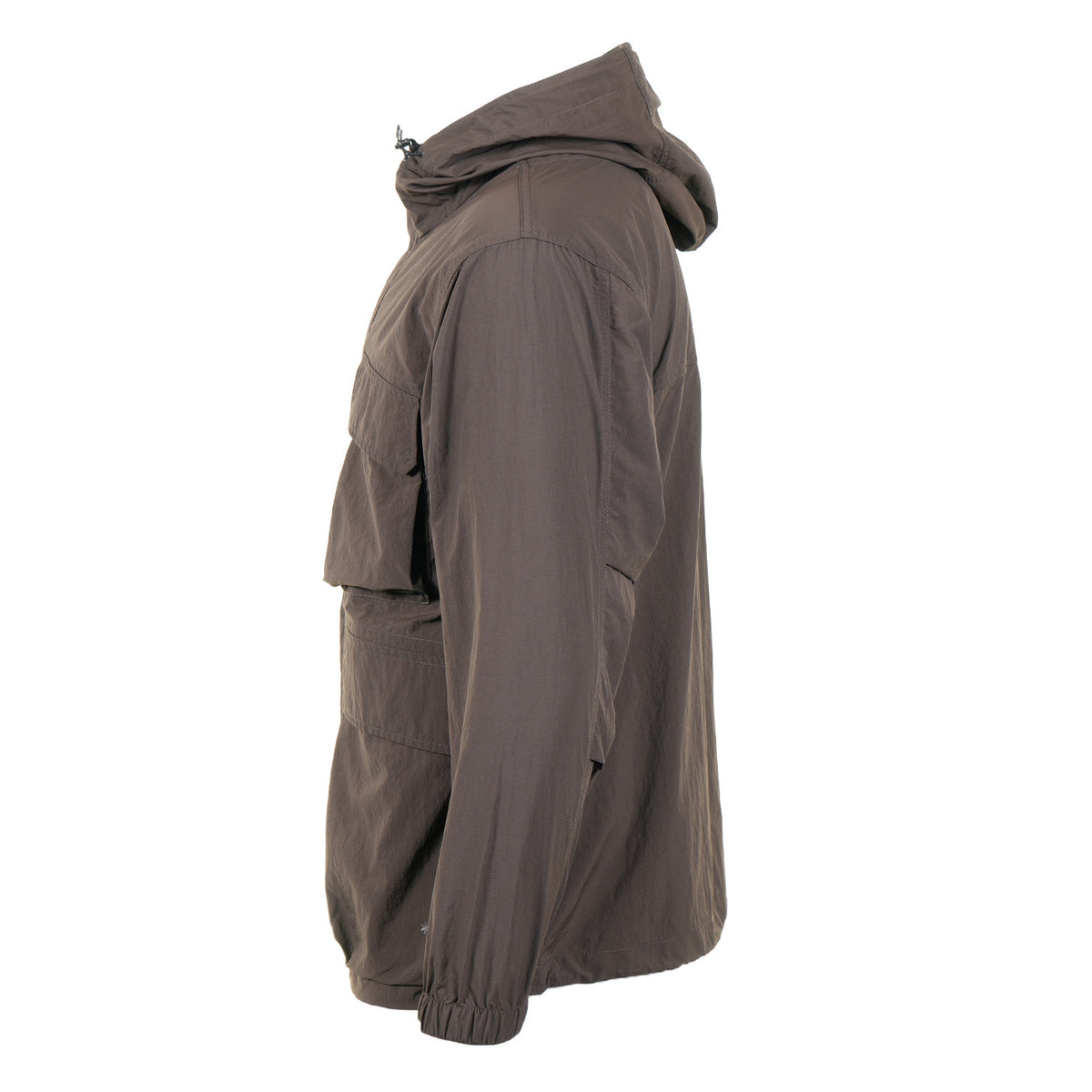 Nylon Double Rip Jacket Dark Brown
